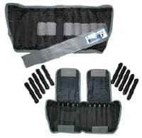 CanDo Adjustable Cuff Weight, 20 lb, Black - Weight CanDo 20lb Adjustable - Image 1