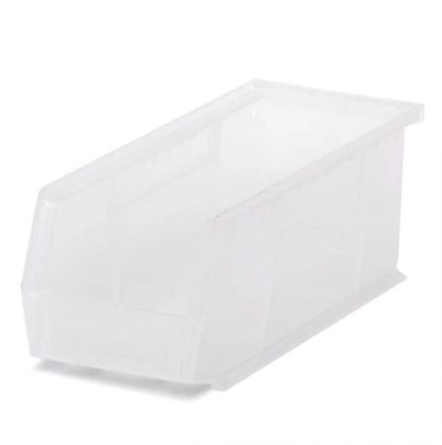 Marketlab Bin Organizer, Semi-Clear Heavy Duty Polymer with Label Slot, 5.5" x 10.875" x 5" - Bin Organizer 5.5"x10.875"x5" - Image 1