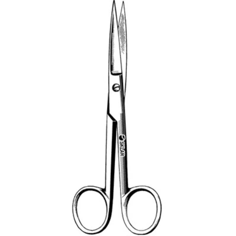 Sklar Operating Scissors, Straight, Sharp/Sharp, 4.5" (4-1/2"), Stainless Steel, Reusable, Non-Sterile, Each - Scissor Sharp/Sharp 4.5" - Image 1