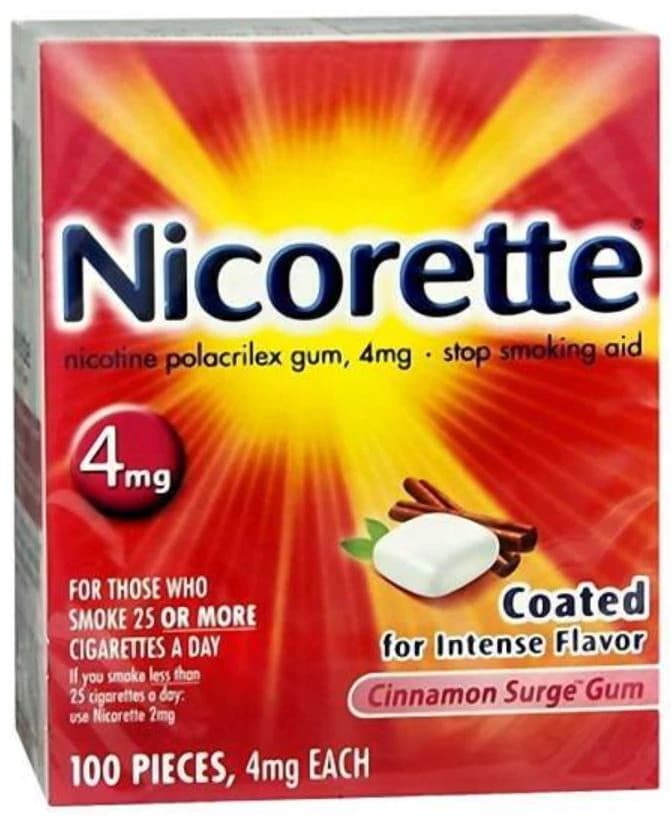 Nicorette Smoking Cessation Gum, 4mg, 100 Count - Nicorette Smk Csstn Aid Gum - Image 1