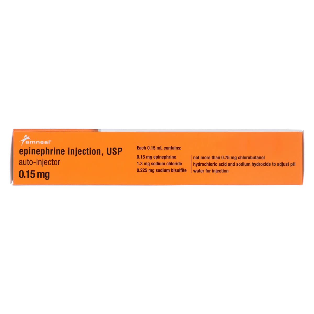 Amneal Epinephrine Auto Injector Jr, 0.15mg, 2/Package thumbnail 2