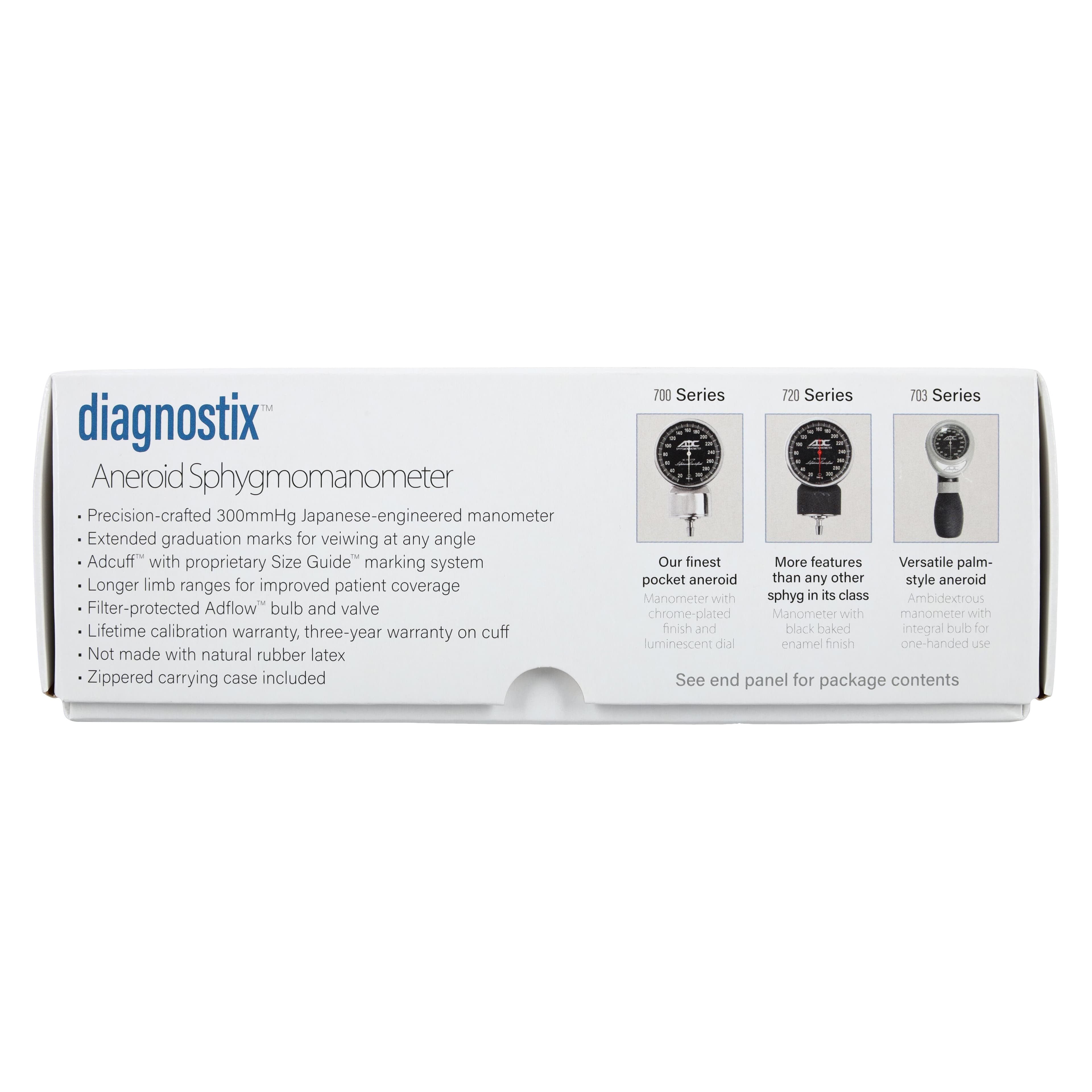 Diagnostix Aneroid Sphygmomanometer, Size 11, Breast Cancer Awareness, Latex-Free, Arm Cuff with Dial Display thumbnail 7