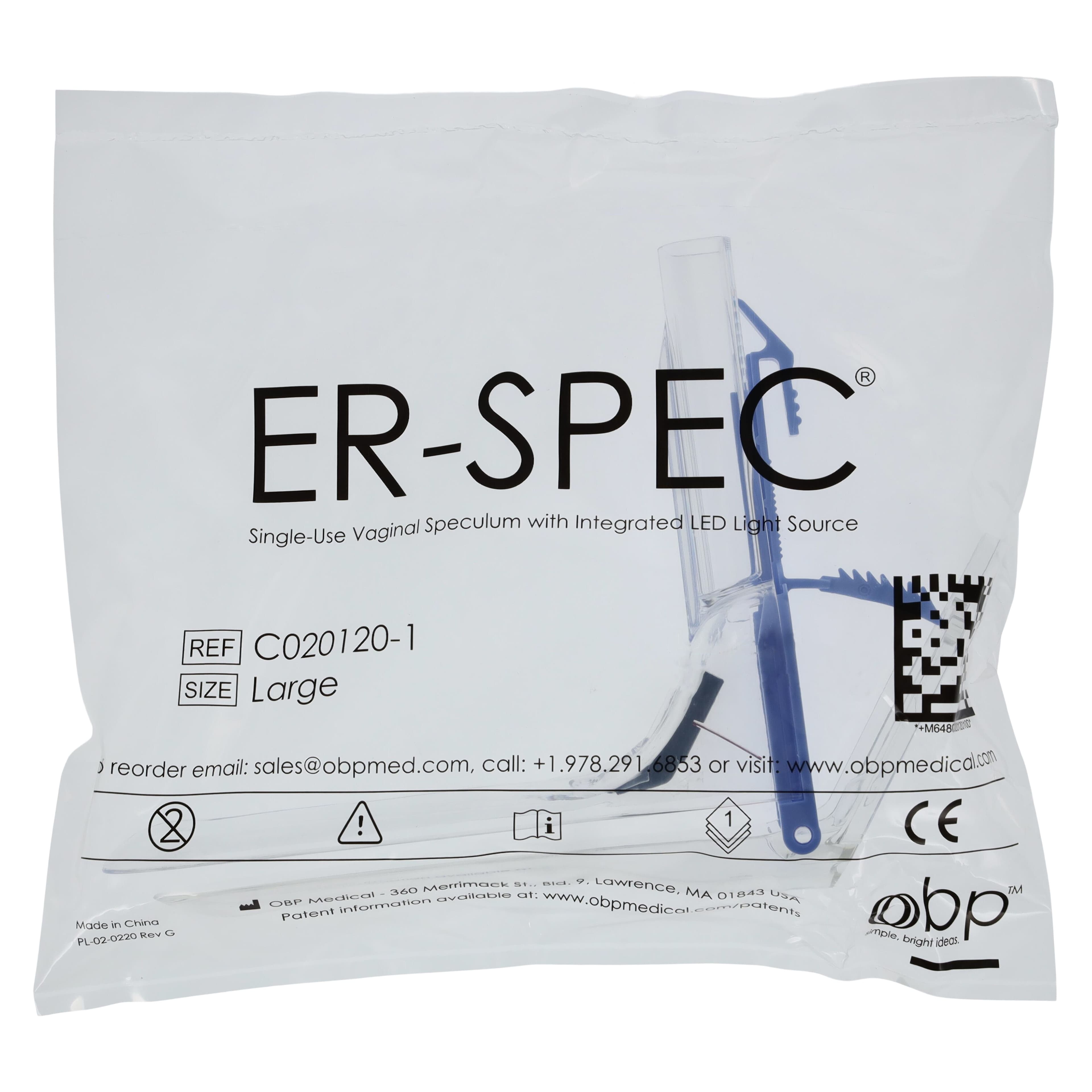 Cooper Surgical ER-SPEC Vaginal Speculum, Lighted, 16/Box thumbnail 4