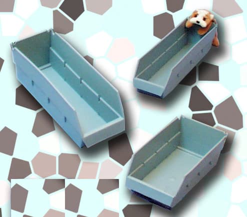 Healthmark Storage Bin, Polypropylene, 12 x 5.625 x 4 inches, 10/Case - Shelf f/ Bin 12x5.625x4" - Image 1