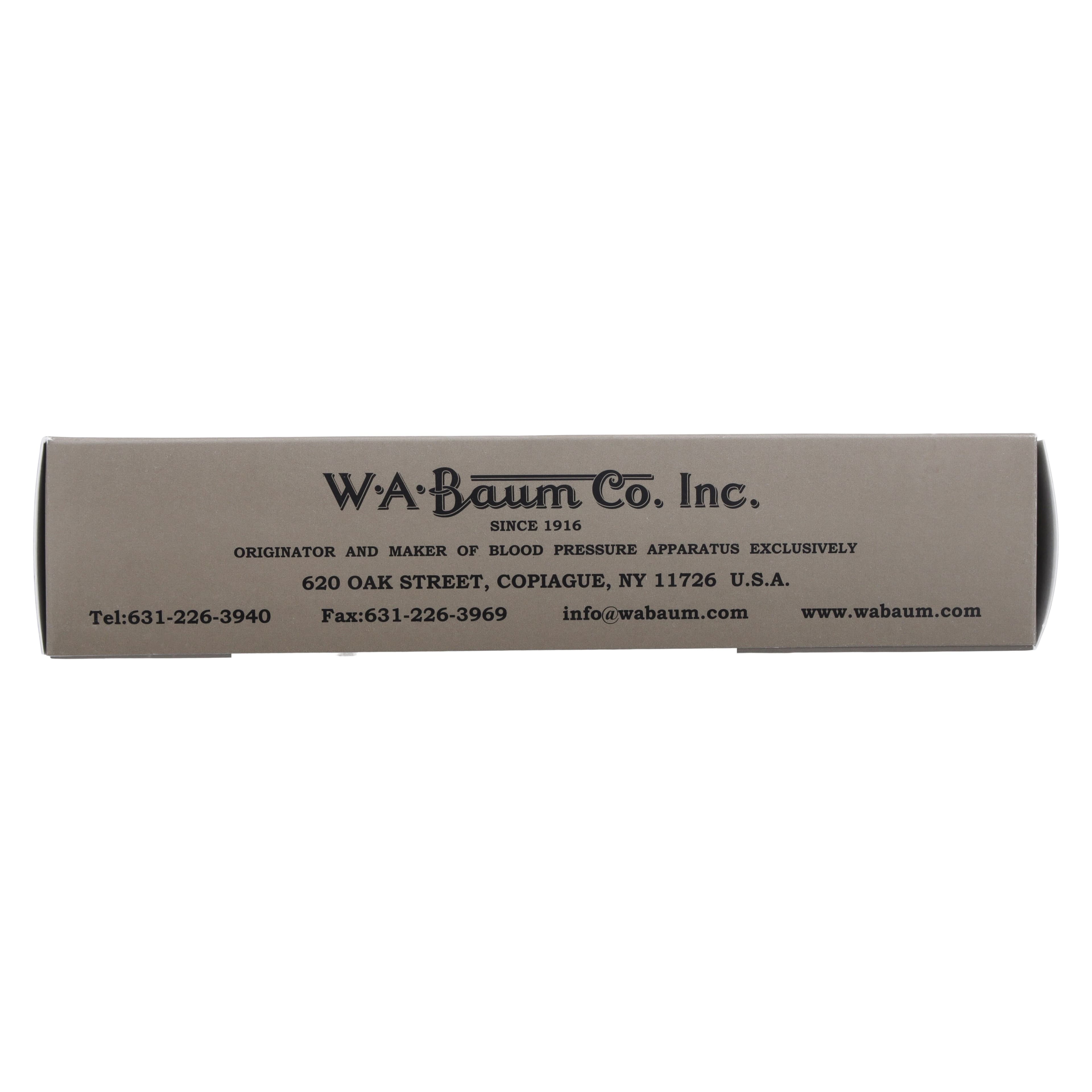 W.A. Baum Calibrated V-Lok Blood Pressure Cuff with Inflation Bag, Size 12 Medium, Blue, Latex, Each thumbnail 7