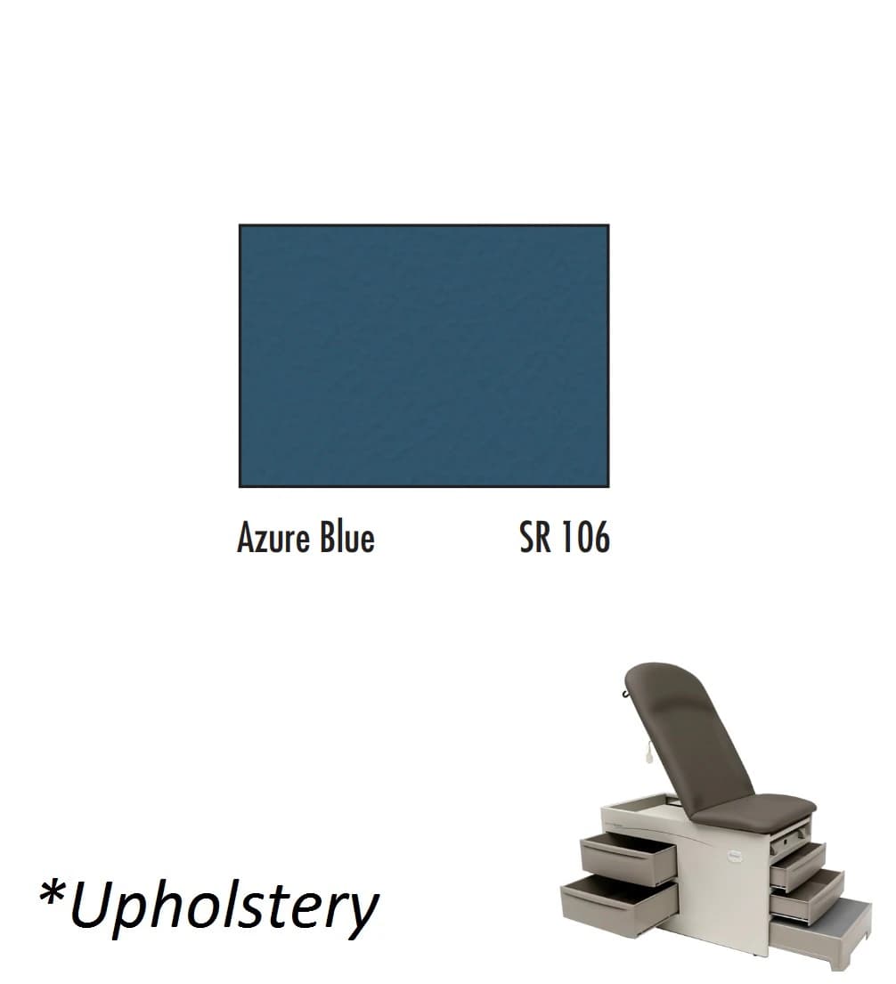 Brewer Exam Table Upholstery Set SR106 for 5000 Table, Azure Blue - Upholstery SR106 f/ 5000 Table - Image 1