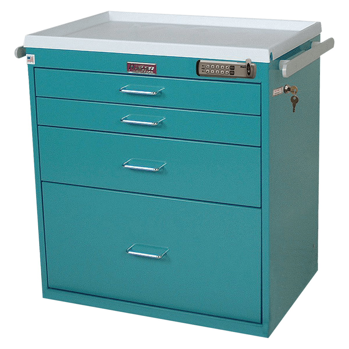 Harloff Manufacturing Emergency Cart, 4-Drawer - Cart Emergency 4-Drawer - Image 1