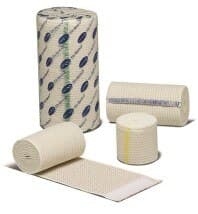Novaplus Elastic Bandage Woven 6" x 10 yd, Tan, Non-Sterile, 6 Rolls/Box - Bandage Elast Nova+ Clips NS - Image 1