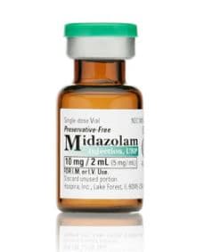 Midazolam HCL Injection, 5mg/mL, Preservative Free, Single Dose Vial, 2mL, 10/Package - Midazolam HCL Inj SDV 2mL - Image 1