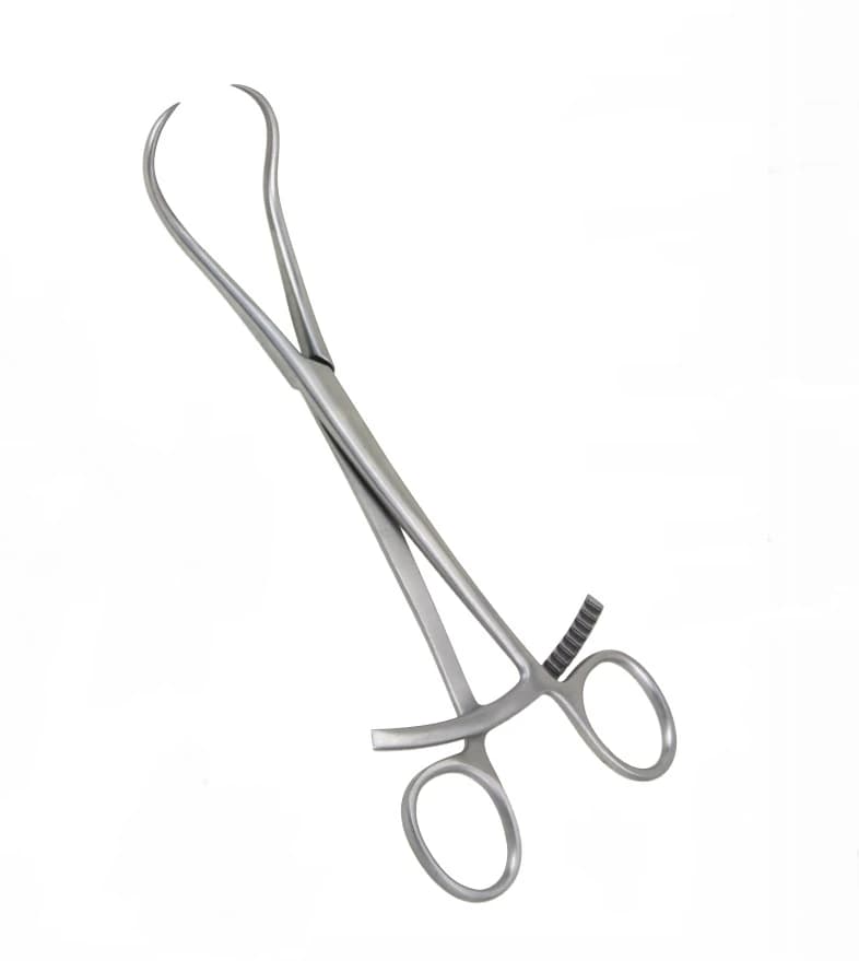 Miltex Integra Bone Reduction Forcep, Curved, Ratchet, 8 inch - Forcep Bone Red Curved/Ratchet - Image 1