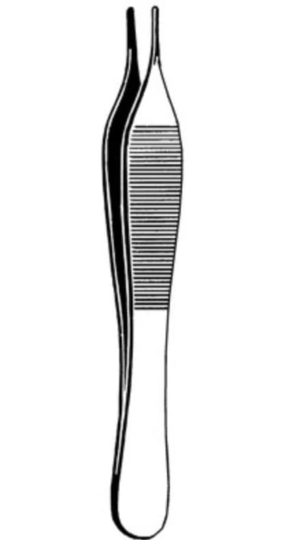 Sklar Adson Dressing Forceps, 4-3/4", Smooth, Stainless Steel, Non-Sterile, Each - Forcep Adson Dressing Smooth - Image 1