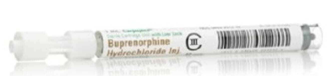 Buprenorphine HCl Injection 0.3mg/mL Carpuject Syringe, 2.5mL, 10/Package - Buprenorphine HCL Inj Carp Syr - Image 1