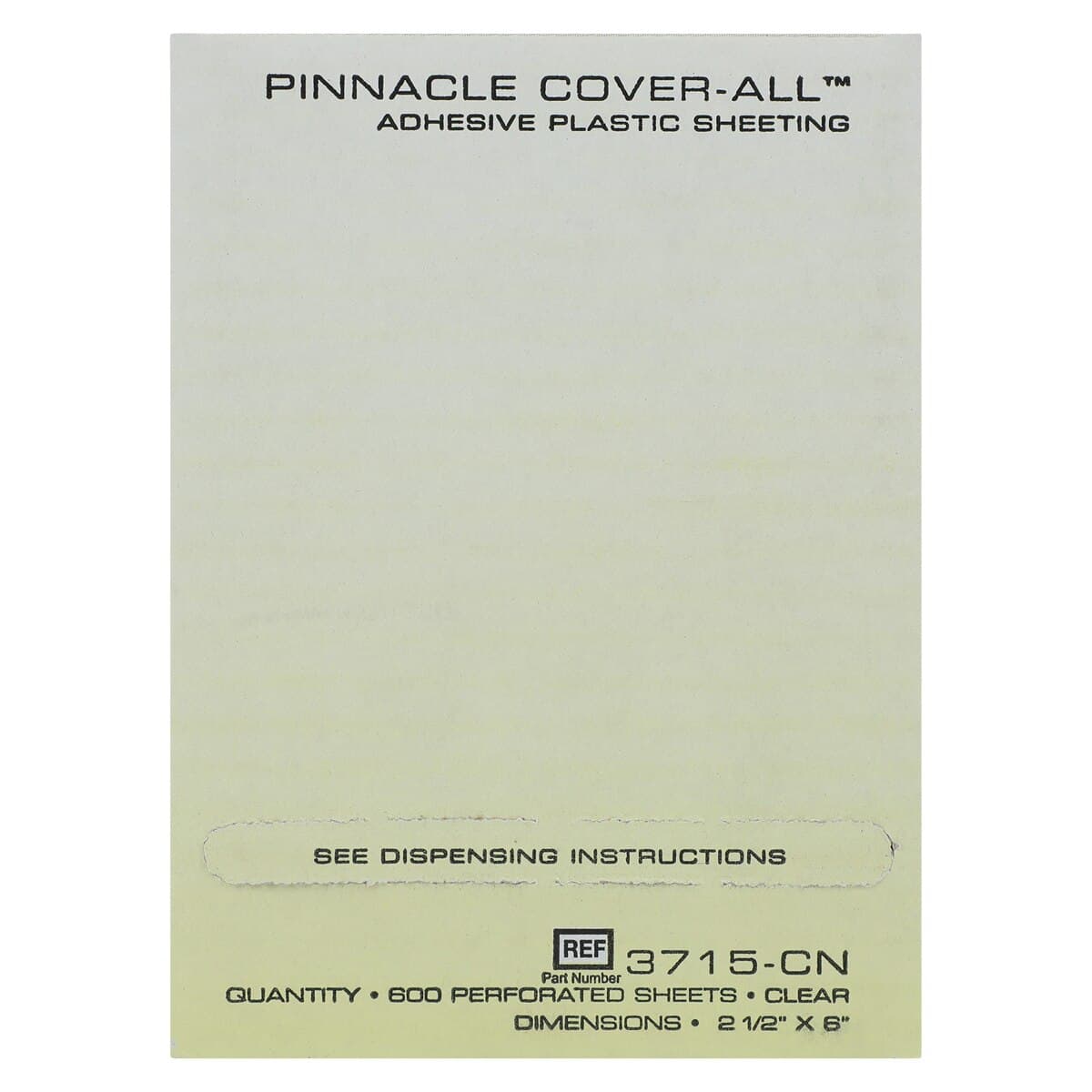 Pinnacle Cover-All Barrier Film, Clear, 2.5" x 6", 600/Roll, 3715-CN thumbnail 4