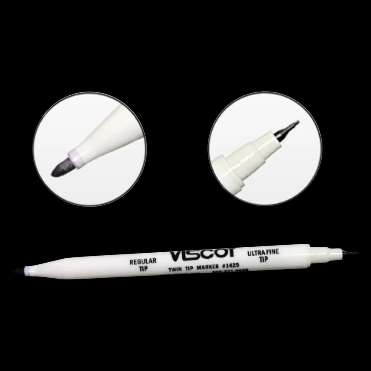 Viscot Medical Surgical Skin Marker, Dual Tip, Regular/Ultra-Fine, Violet, Non-Sterile - Marker Skin Dual Tip Reg/UlFn - Image 1