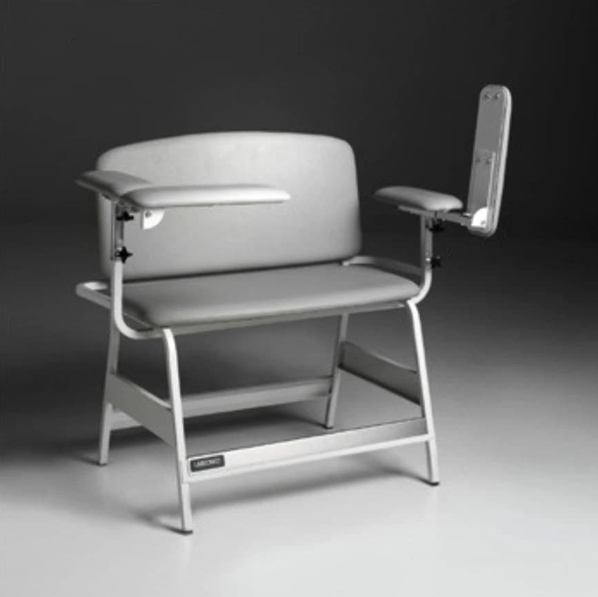 Bariatric Blood Draw Chair, Gray, 700 lb Capacity, Each - Chair Blood Draw Bariatric - Image 1