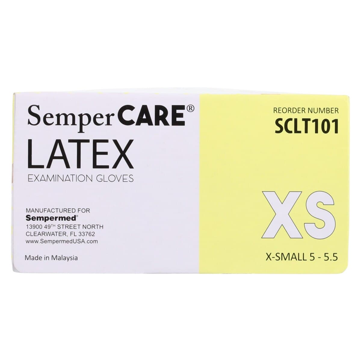 SemperCare® Latex Exam Gloves, Powder Free, Non-Sterile, Extra Small, Cream, 100/Box thumbnail 7