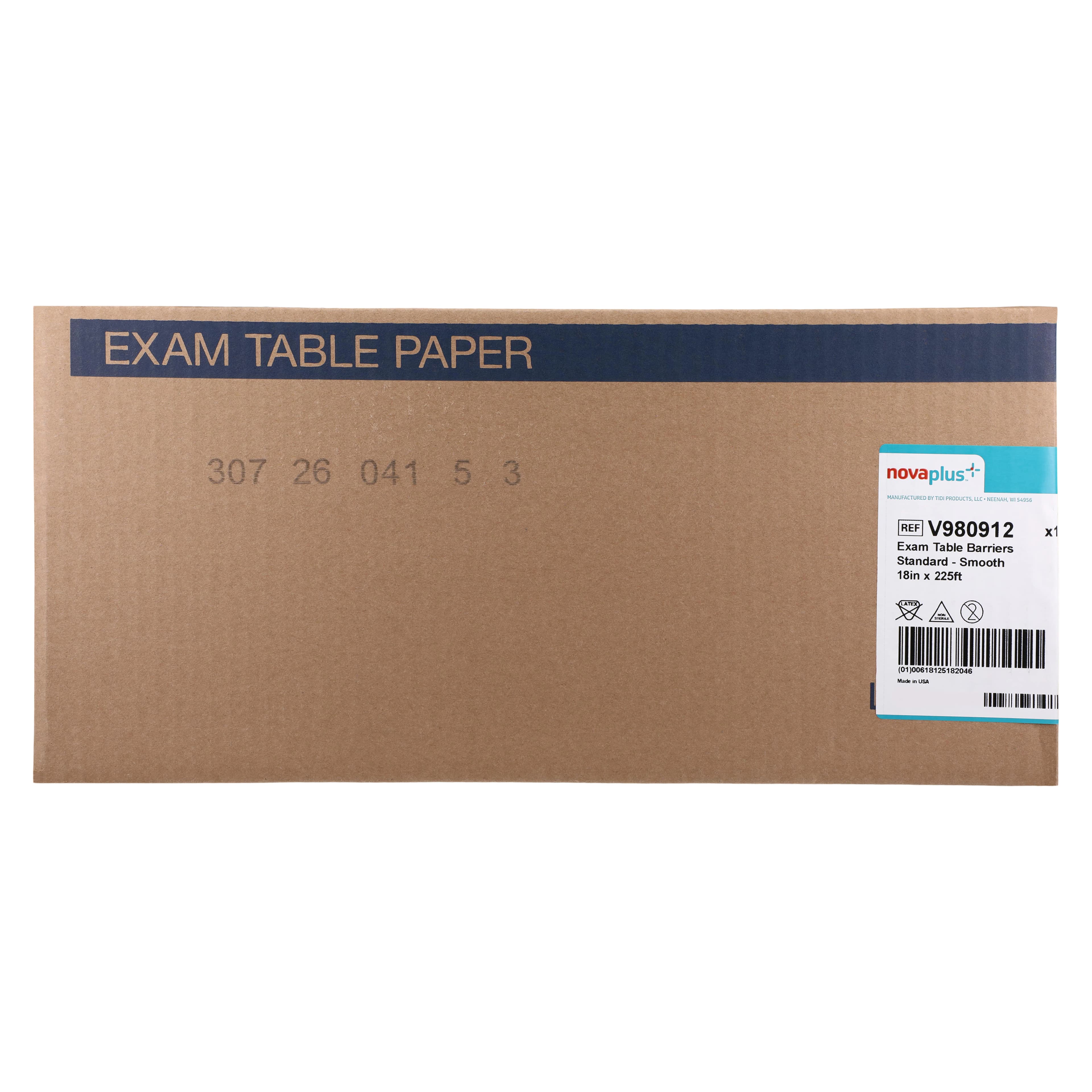 Tidi Products NOVA+ Smooth Exam Table Paper, White, 18 in x 225 ft, 12/Case thumbnail 3