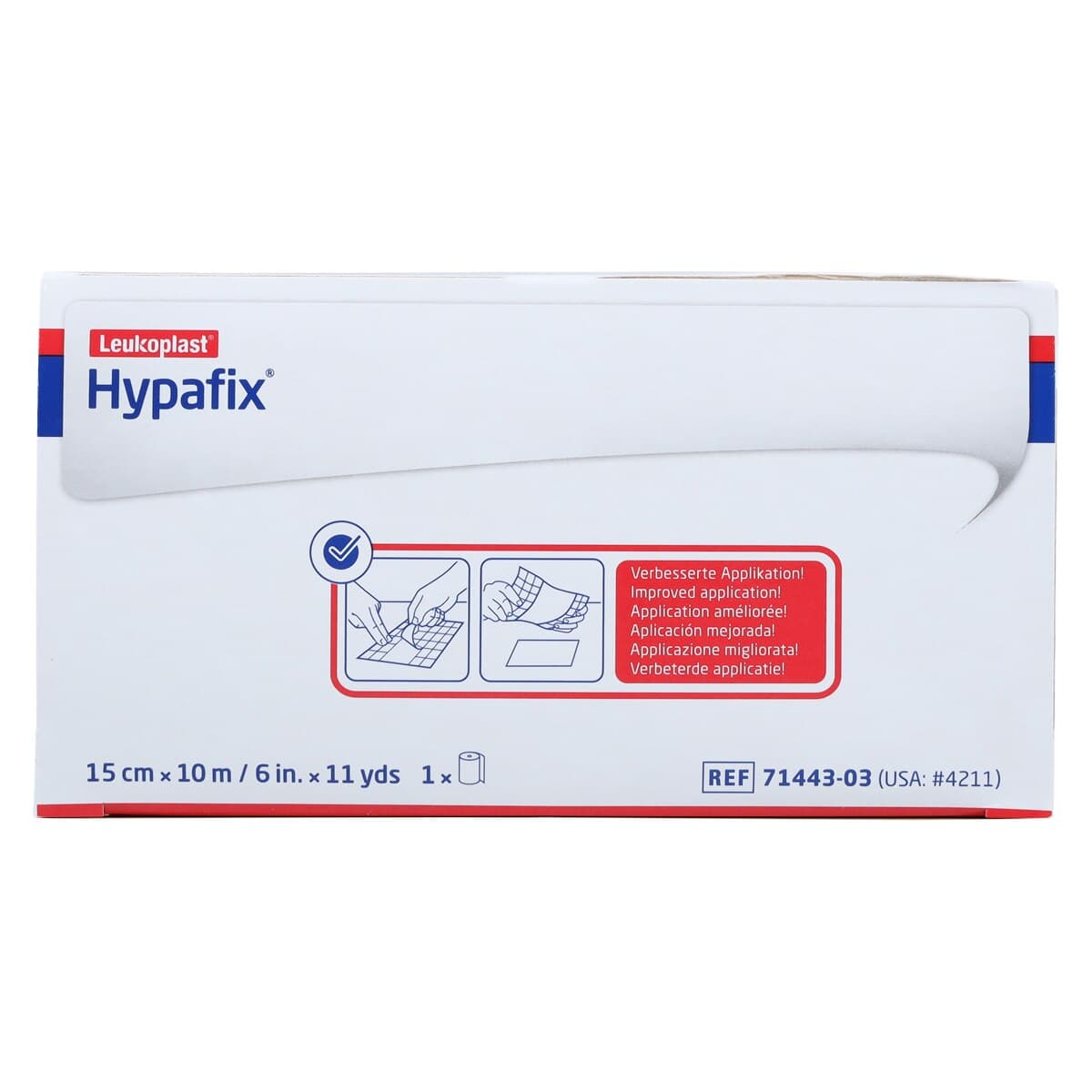 Hypafix Retention Tape, Non-Woven Fabric, 6" x 11 yd, White, Non-Sterile, Each thumbnail 4