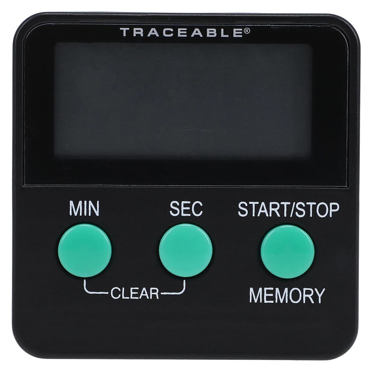 Traceable Countdown Timer, 99 Minutes 59 Seconds, Audible Alarm, LCD Display, 2-1/2 x 2-1/2 x 1/2 in, ISO 17025/A2LA/NIST Certified thumbnail 2