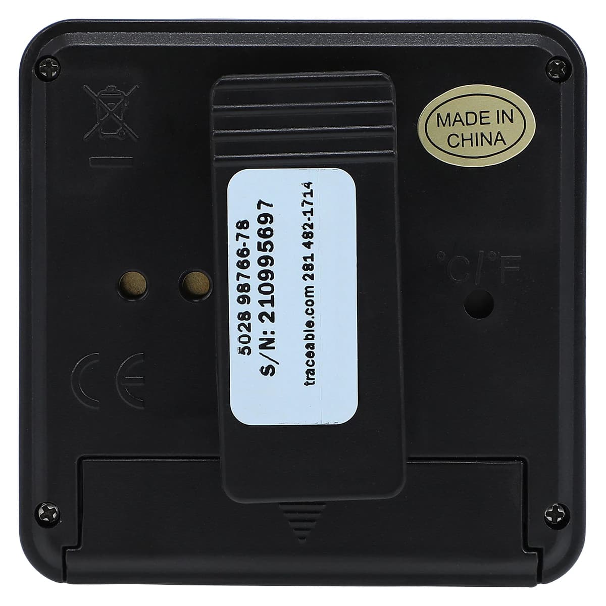 Traceable Countdown Timer, 99 Minutes 59 Seconds, Audible Alarm, LCD Display, 2-1/2 x 2-1/2 x 1/2 in, ISO 17025/A2LA/NIST Certified thumbnail 3