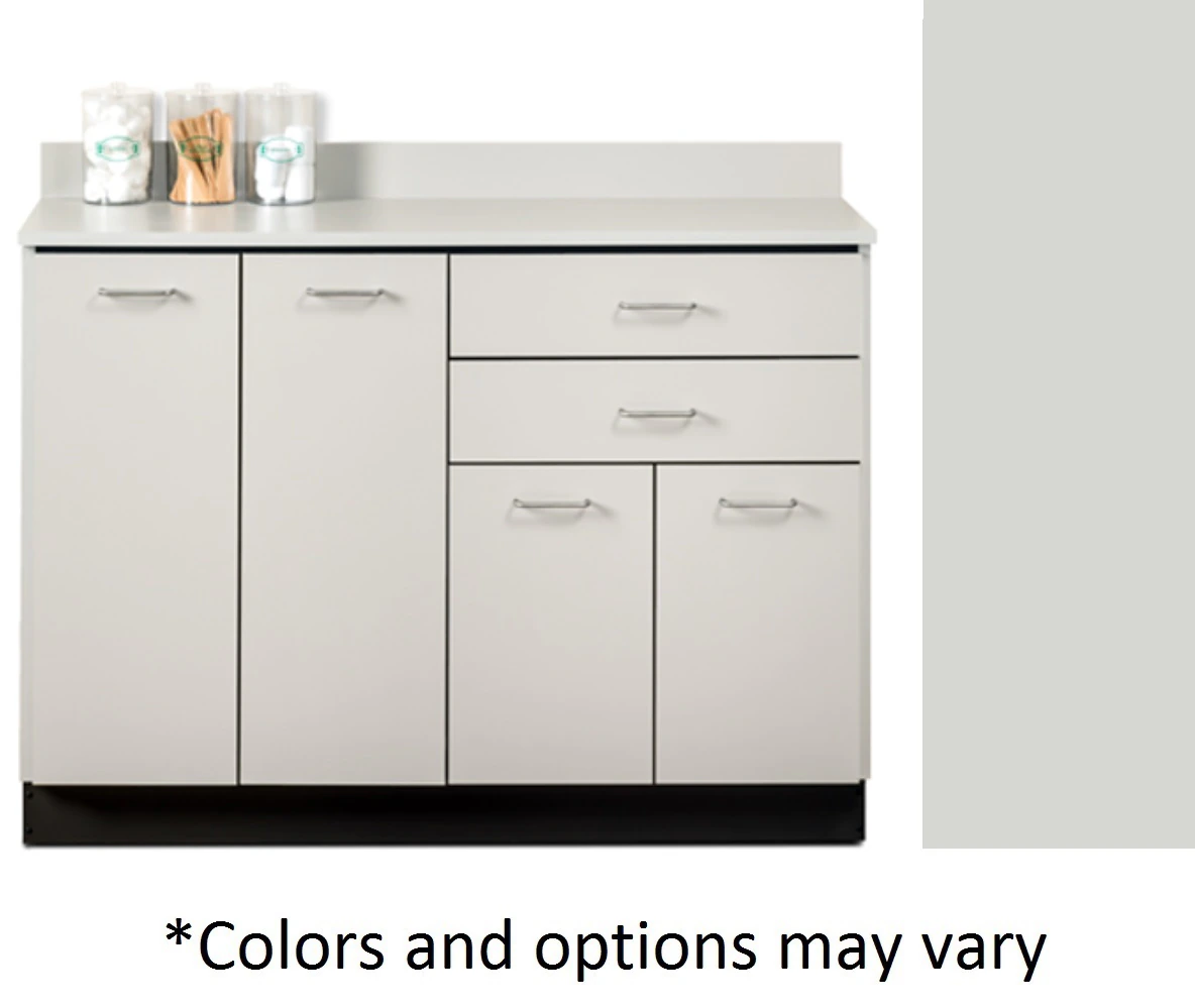 Clinton Industries Base Cabinet, 4 Doors, 2 Drawers, Laminate - Cabinet Base 4 Doors 2 Drawers - Image 1