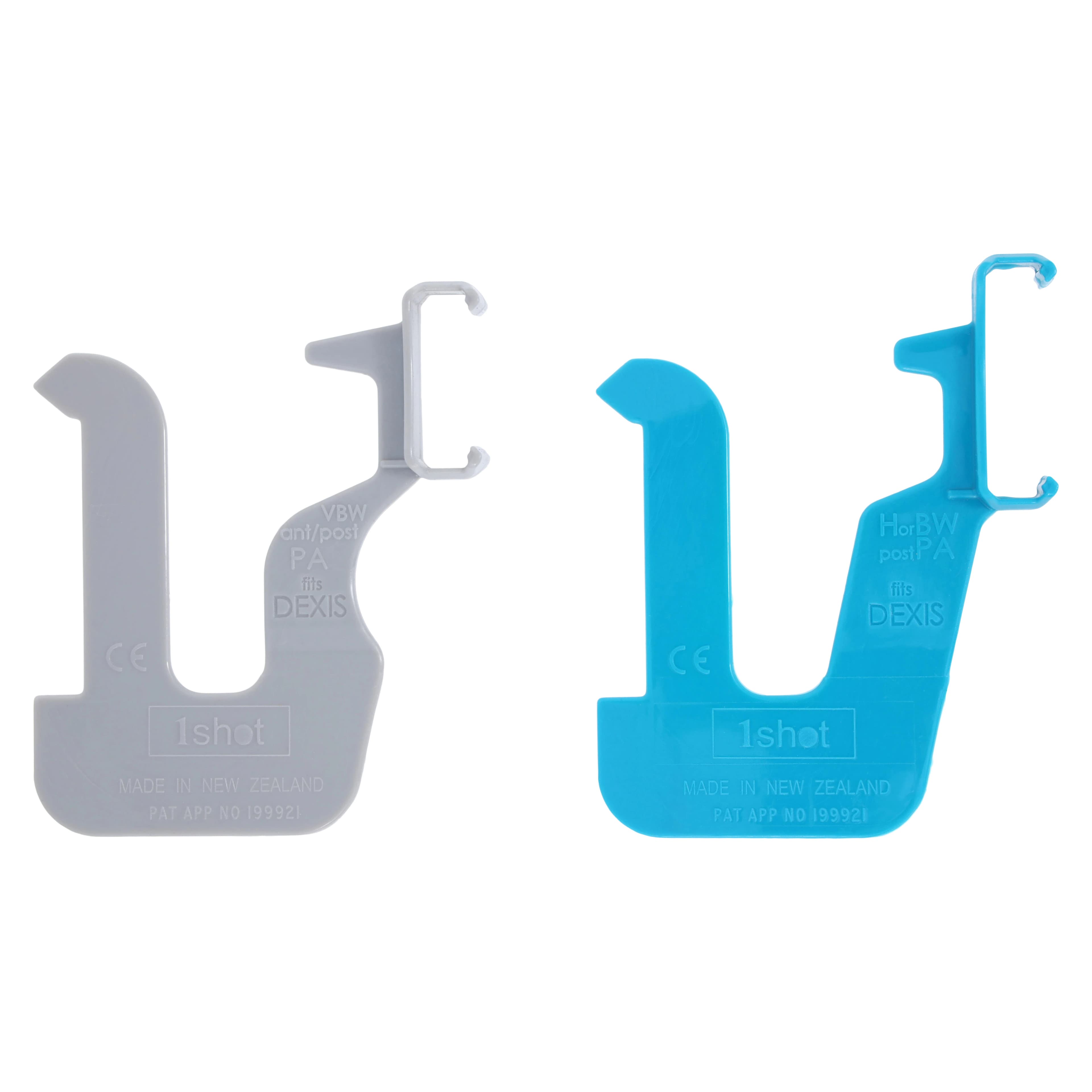 1 Shot Dexis Sensor Holder, Horizontal/Vertical, Teal/Silver, 8/Pk thumbnail 3