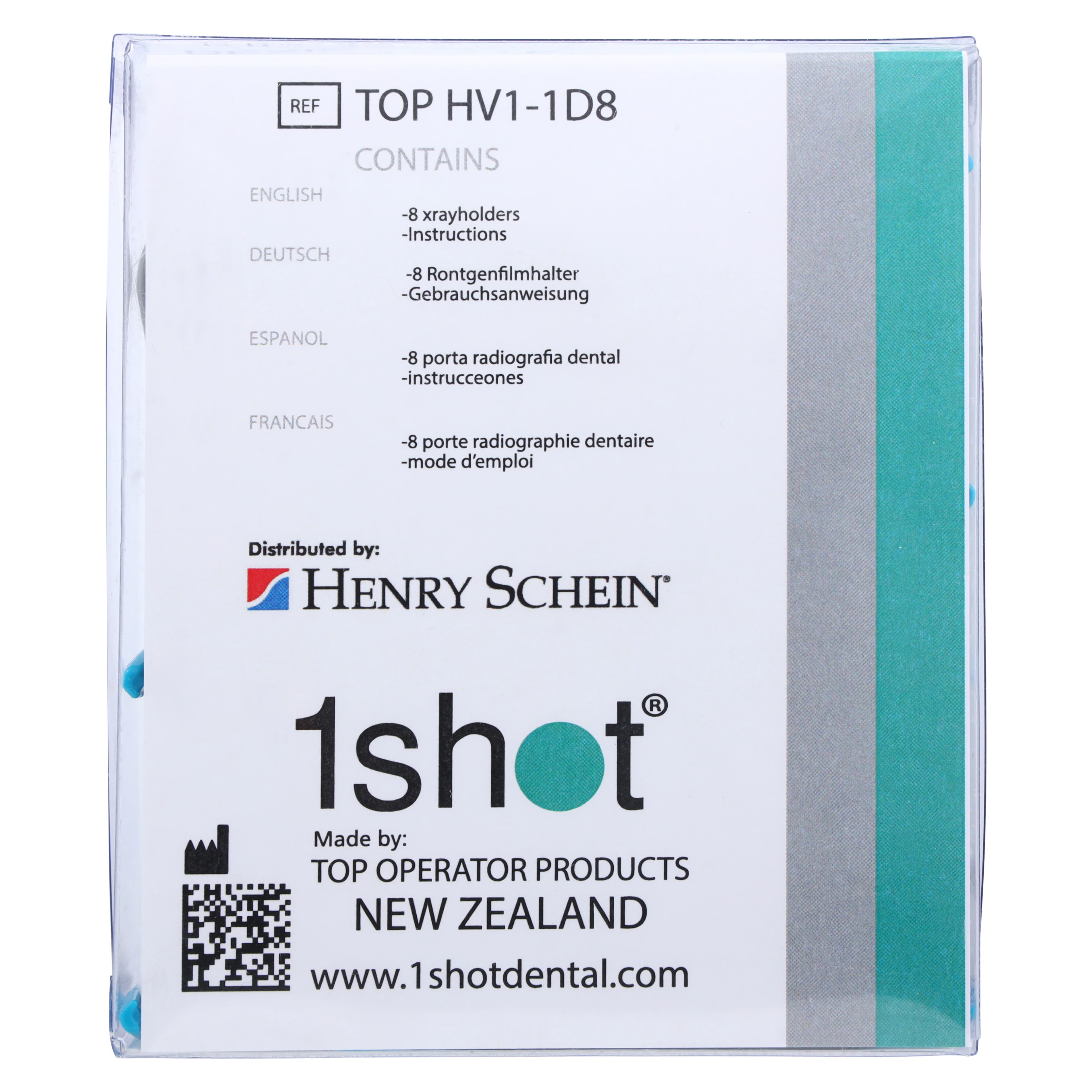1 Shot Dexis Sensor Holder, Horizontal/Vertical, Teal/Silver, 8/Pk thumbnail 4