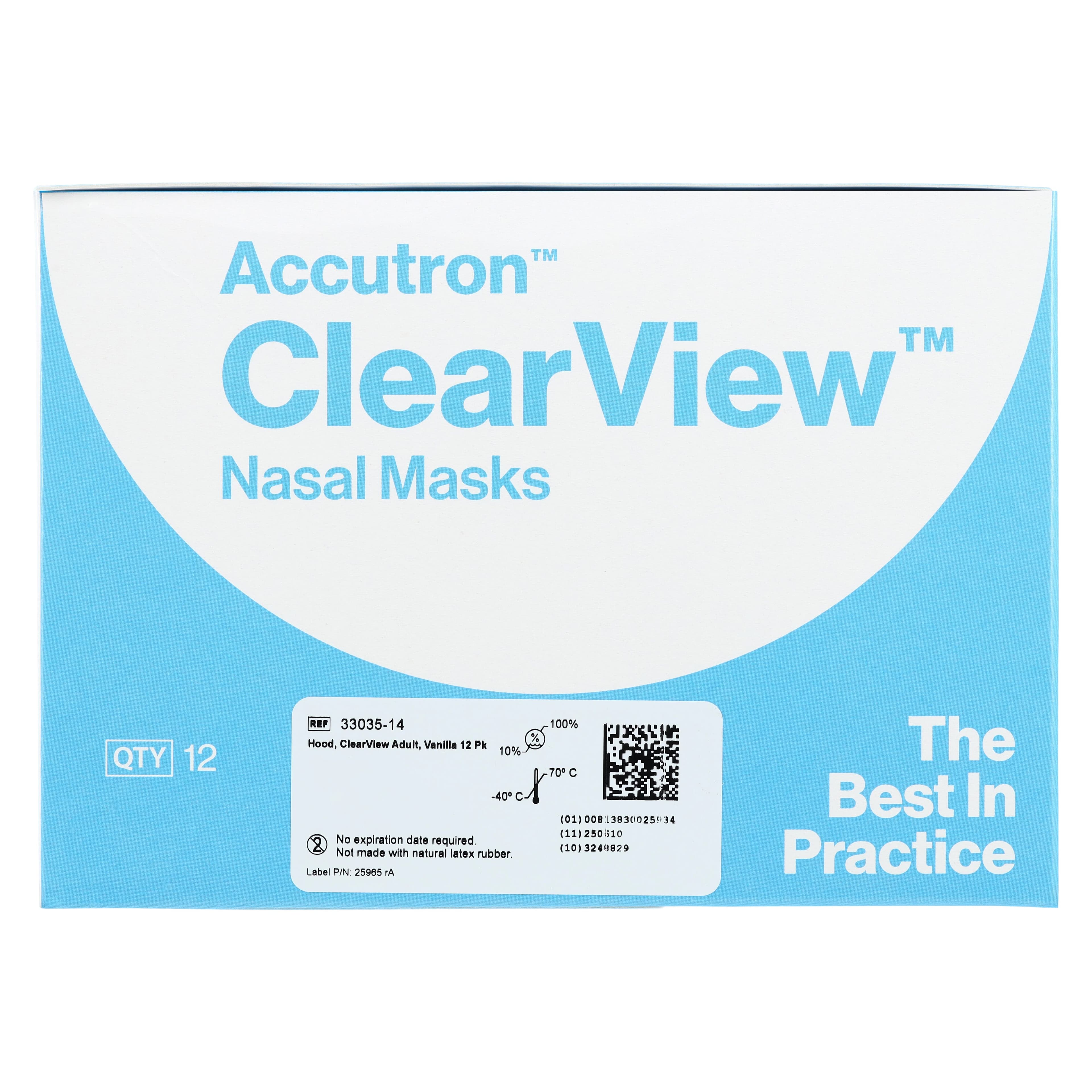 ClearView Single-Use Nasal Masks, Adult, French Vanilla, 12/Pk, 33035-14 thumbnail 9