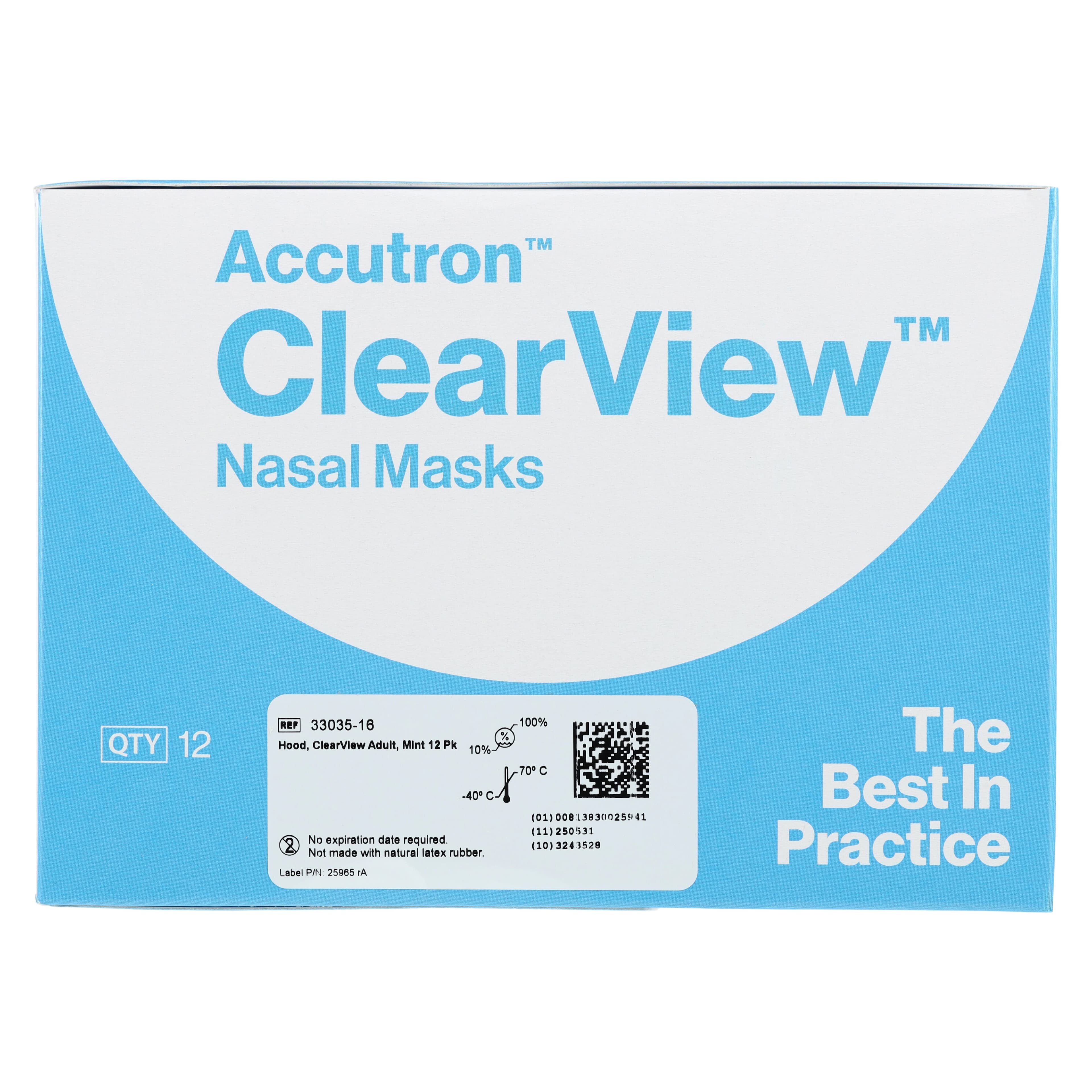 ClearView Single-Use Nasal Masks, Adult, Fresh Mint, 12/Pk, 33035-16 thumbnail 9