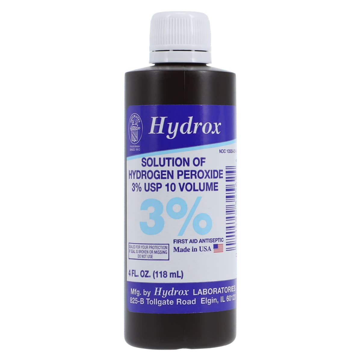 Hydrogen Peroxide 3% Antiseptic Topical Solution, 4 oz Bottle - Hydrogen Peroxide 3% - Image 1