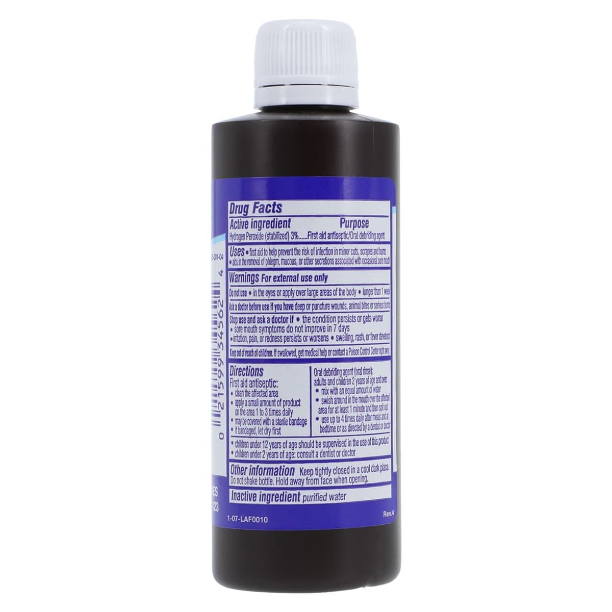 Hydrogen Peroxide 3% Antiseptic Topical Solution, 4 oz Bottle thumbnail 2