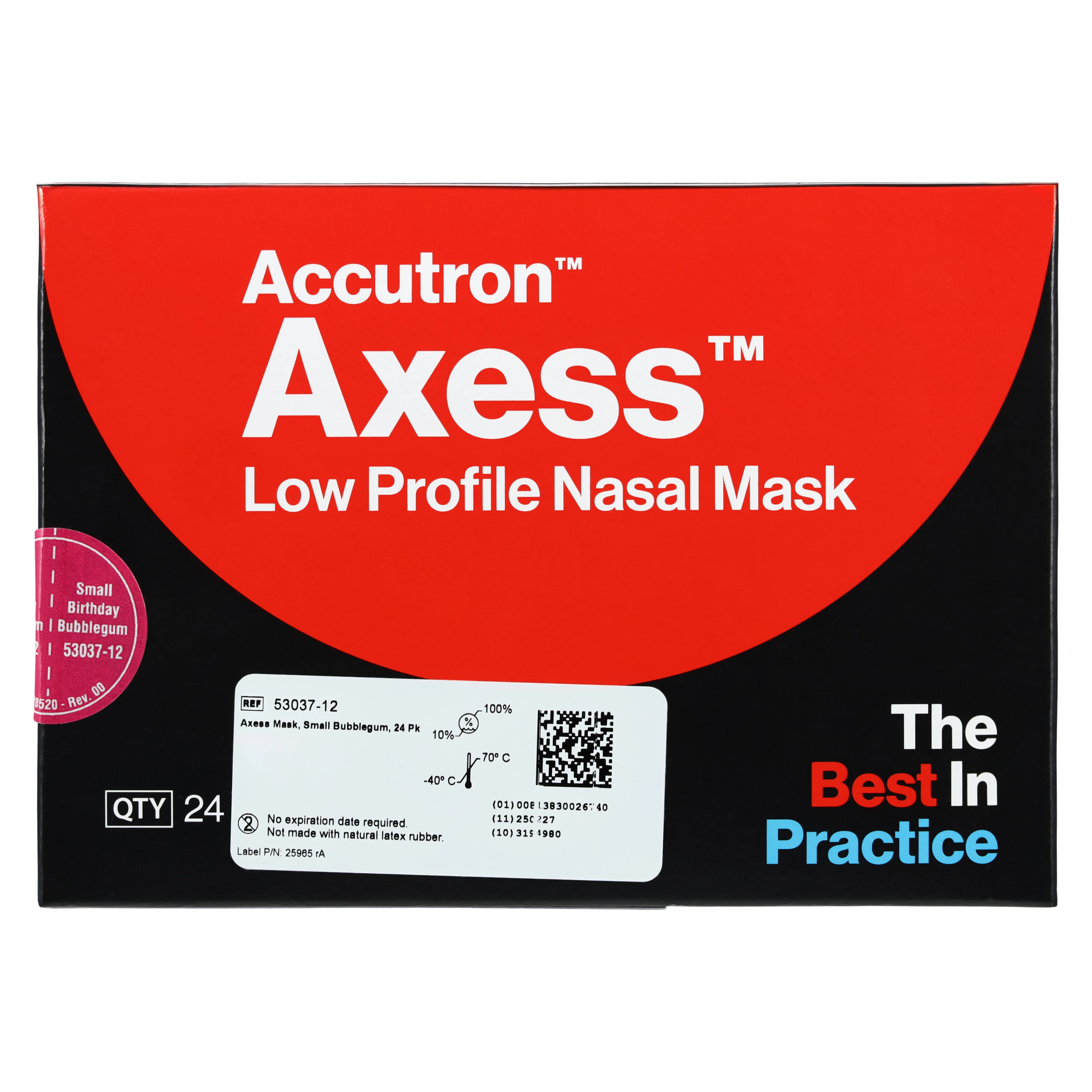 Axess Low Profile Nasal Mask, Small, Birthday Bubblegum, 24/Pk, 53037-12 thumbnail 7