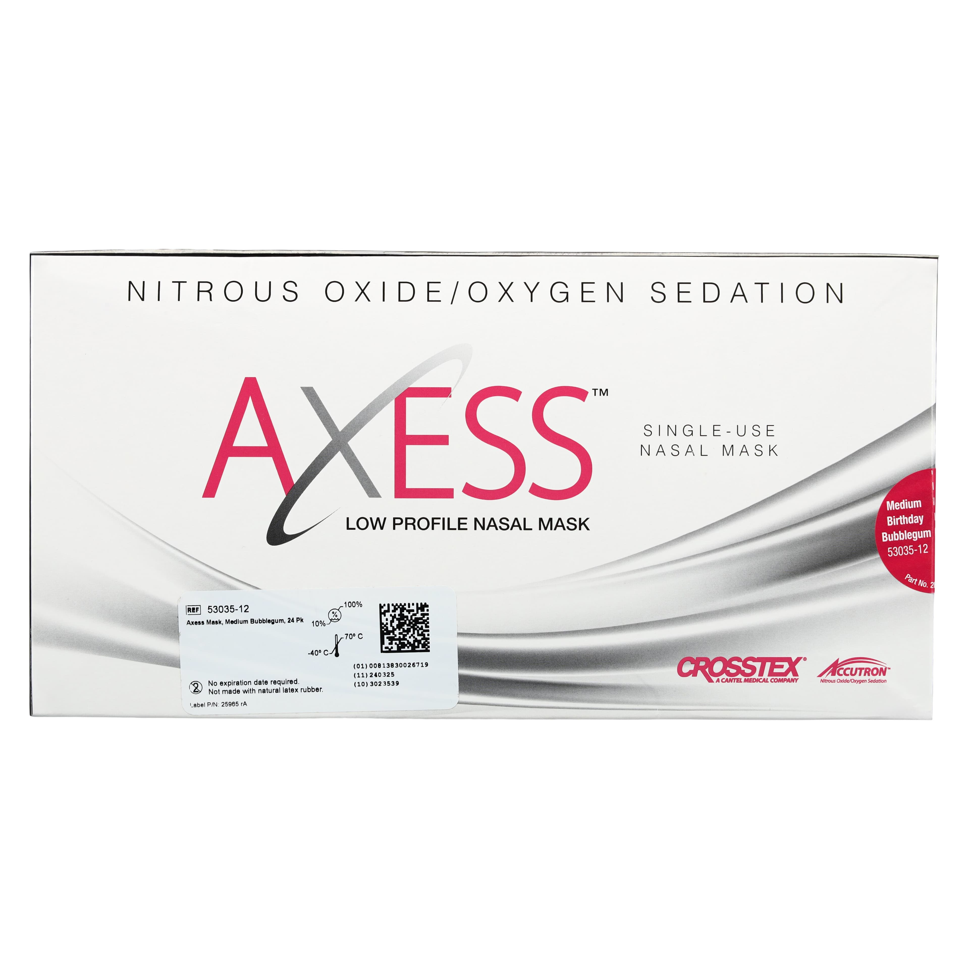 Axess Low Profile Nasal Mask, Medium, Birthday Bubblegum, 24/Pk, 53035-12 thumbnail 7