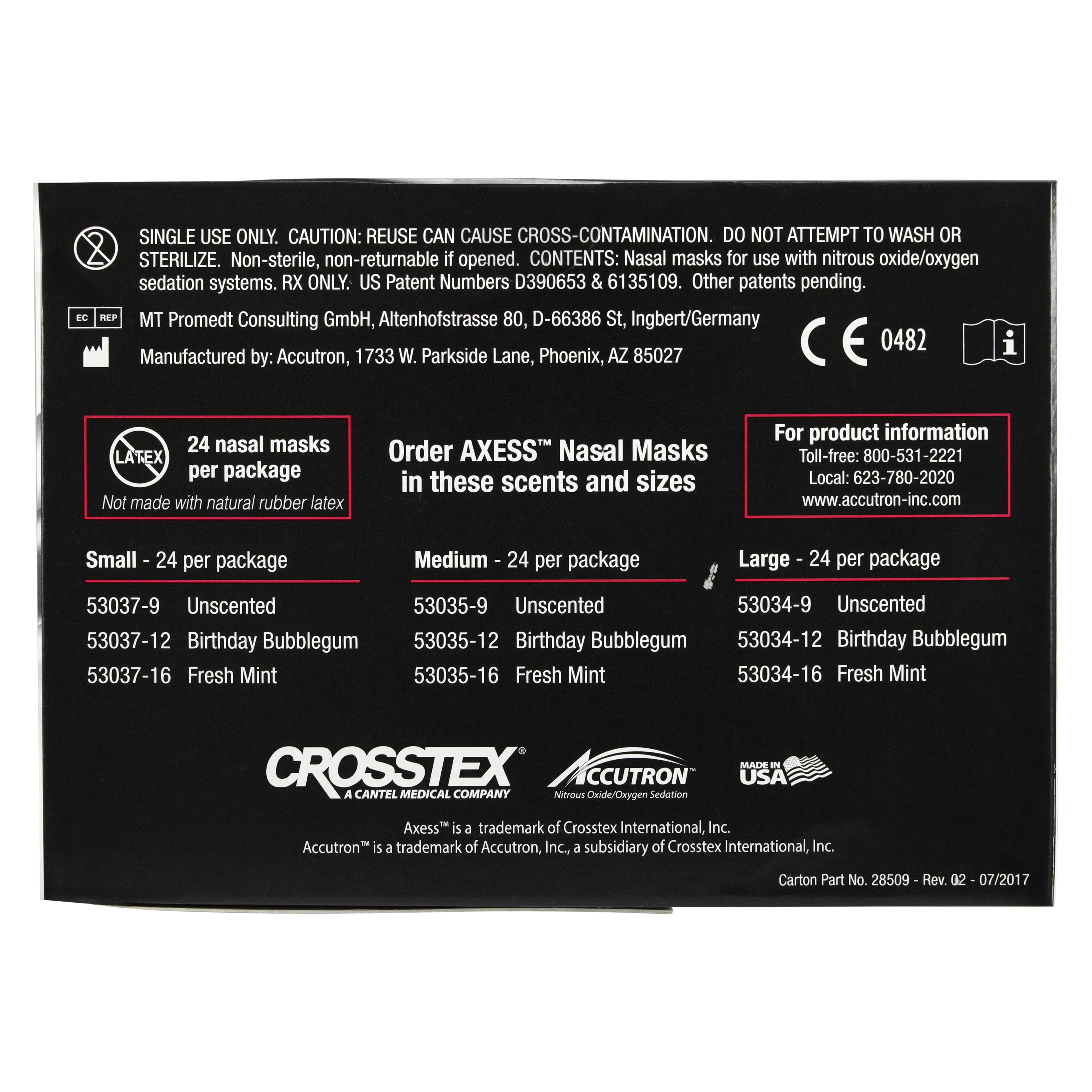 Axess Low Profile Nasal Mask, Medium, Birthday Bubblegum, 24/Pk, 53035-12 thumbnail 8