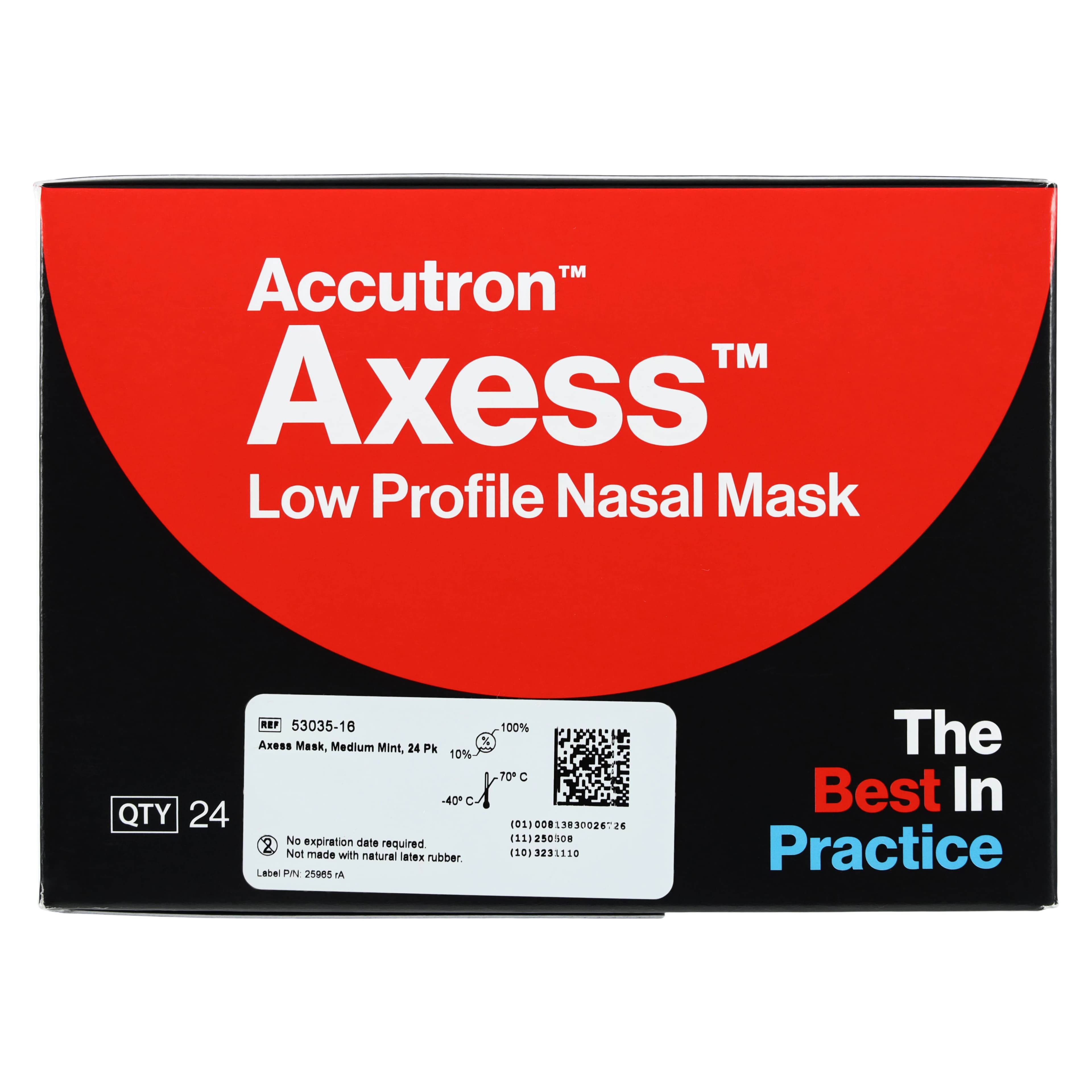 Axess Low Profile Nasal Mask, Medium, Fresh Mint, 24/Pk, 53035-16 thumbnail 7