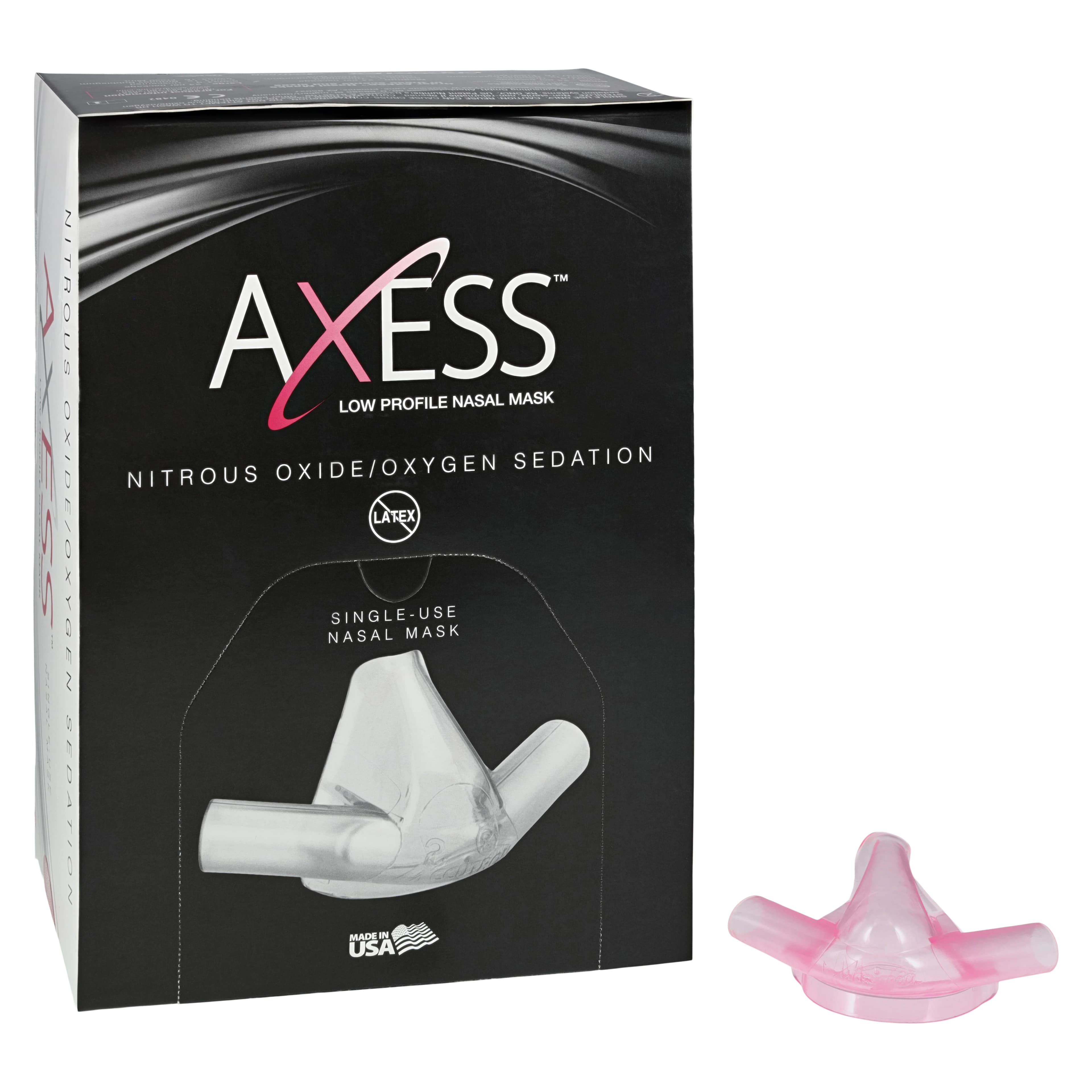 Axess Low Profile Nasal Mask, Large, Birthday Bubblegum, 24/Pk, 53034-12 - Axess Low Profile Nasal Mask, Large, Birthday Bubblegum, 24/Pk, 53034-12 - Image 1