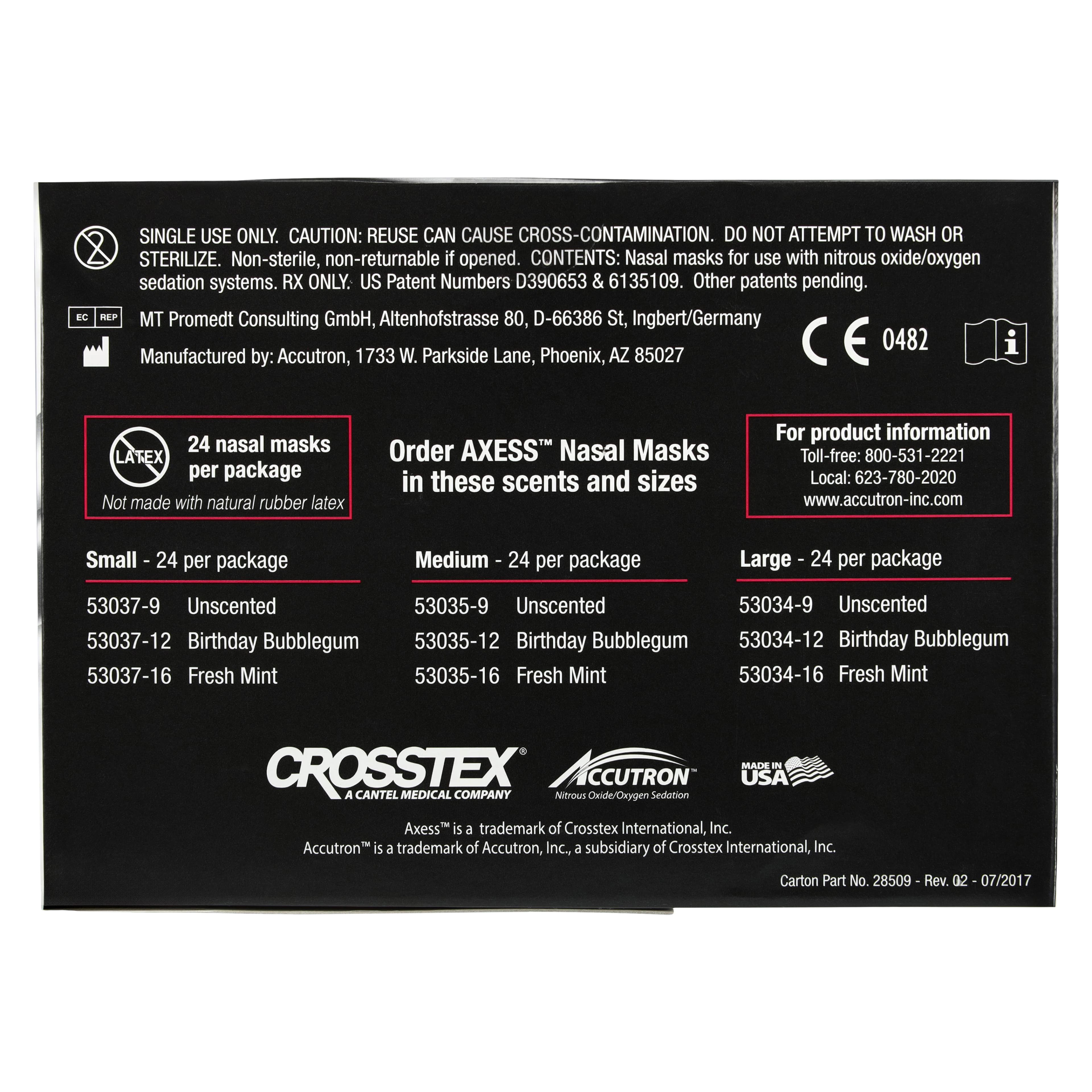 Axess Low Profile Nasal Mask, Large, Birthday Bubblegum, 24/Pk, 53034-12 thumbnail 8