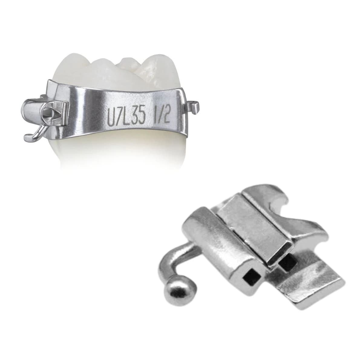 Elite Molar Band Pre-Welded Assembly LL6, .022 Slot, Double 31, -25 T/0A/+4 Offset - Band .022 Pre-Weld Ll6 Dbl Con - Image 1