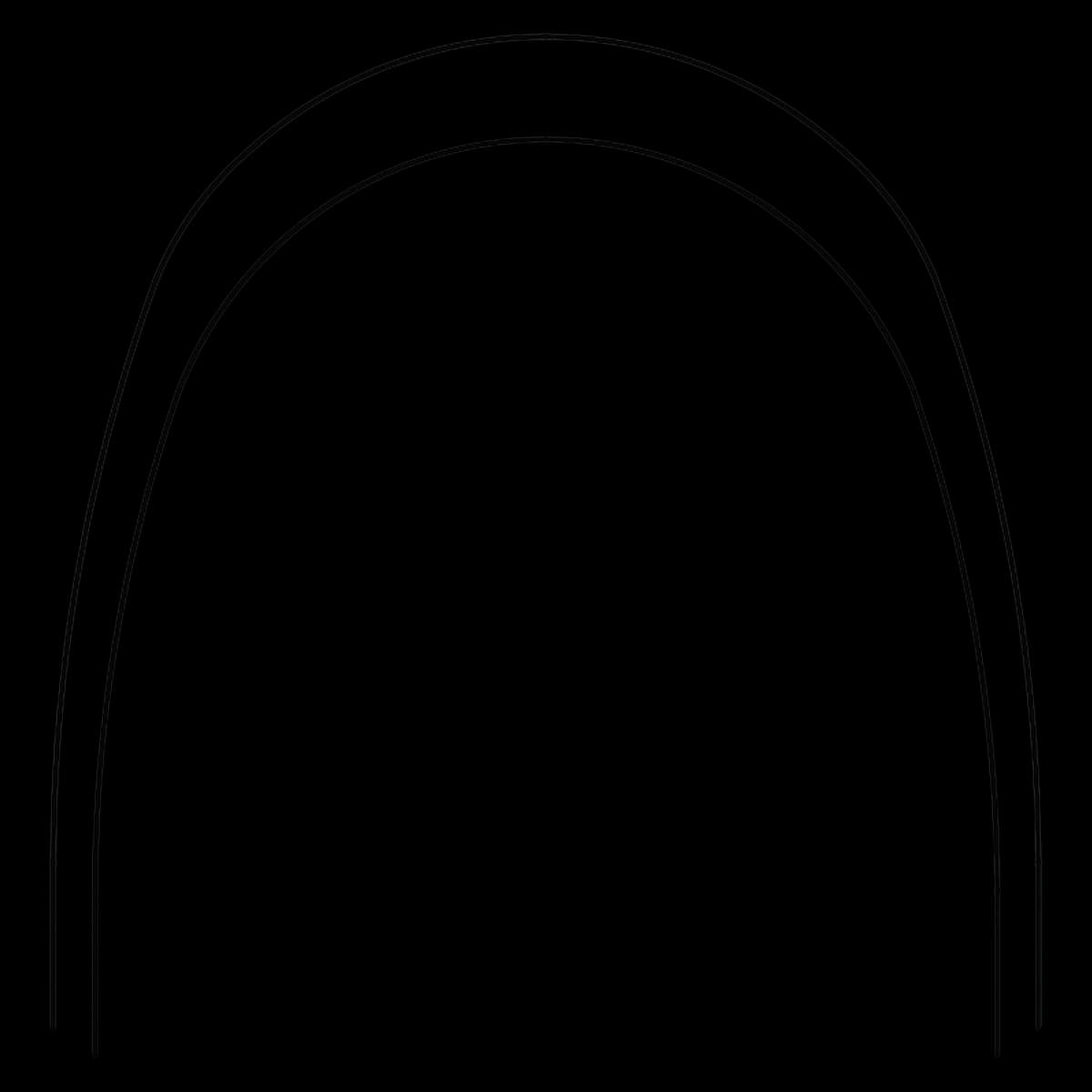 016 Lower Nitanium Archwire, Pro Form Arch, 0.016 in, 10/Package - 016 Lower Nitanium - Image 1