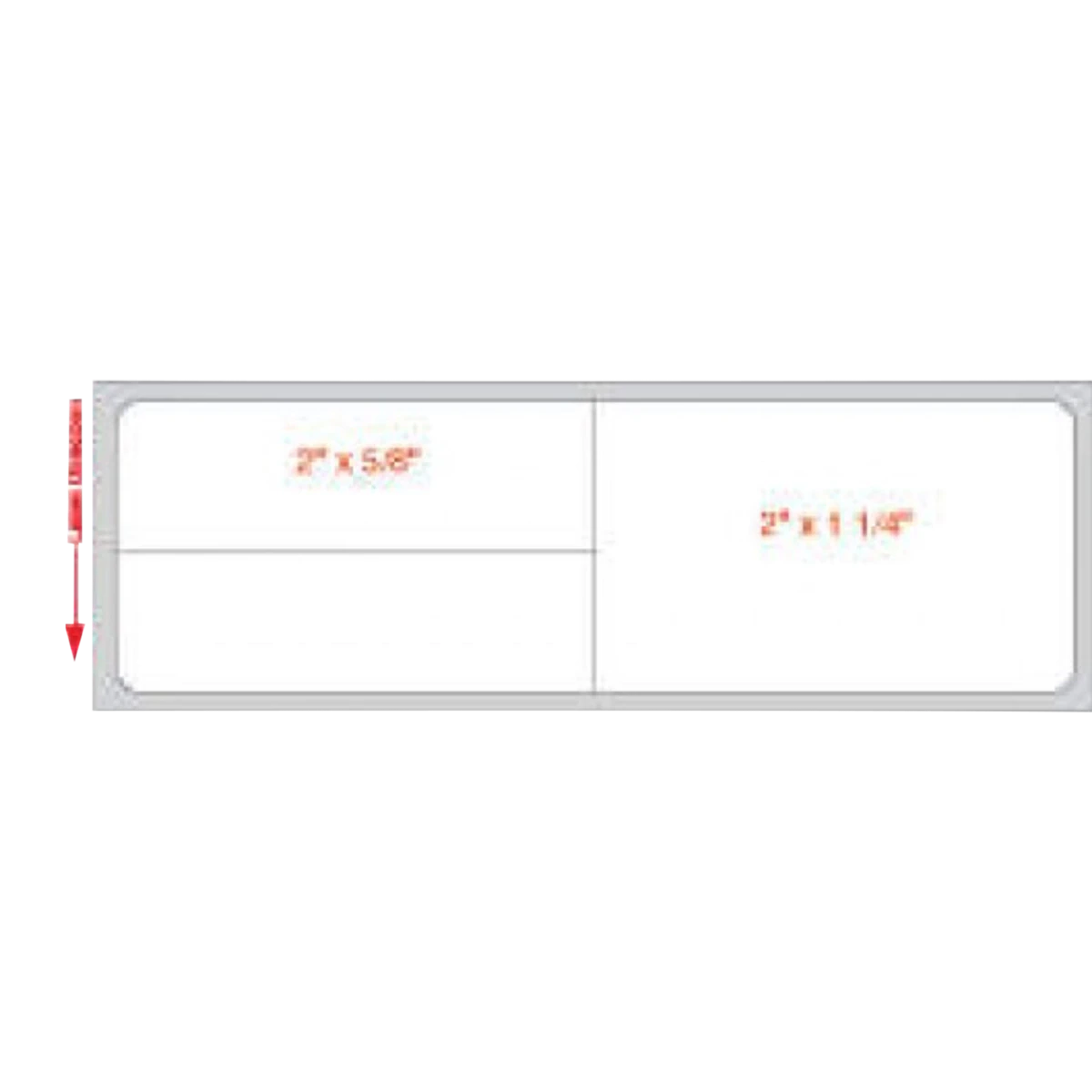 Label Direct Thermal Permanent White Labels, 4" x 1-1/4", 3600/Roll - Label Direct Thrml Perm Wht - Image 1