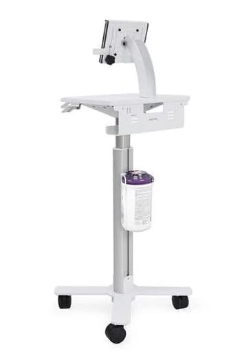 Ergotron StyleView Tablet Cart, SV10, Powder Coated Steel, White - StyleView Tablet Cart, SV10 - Image 1