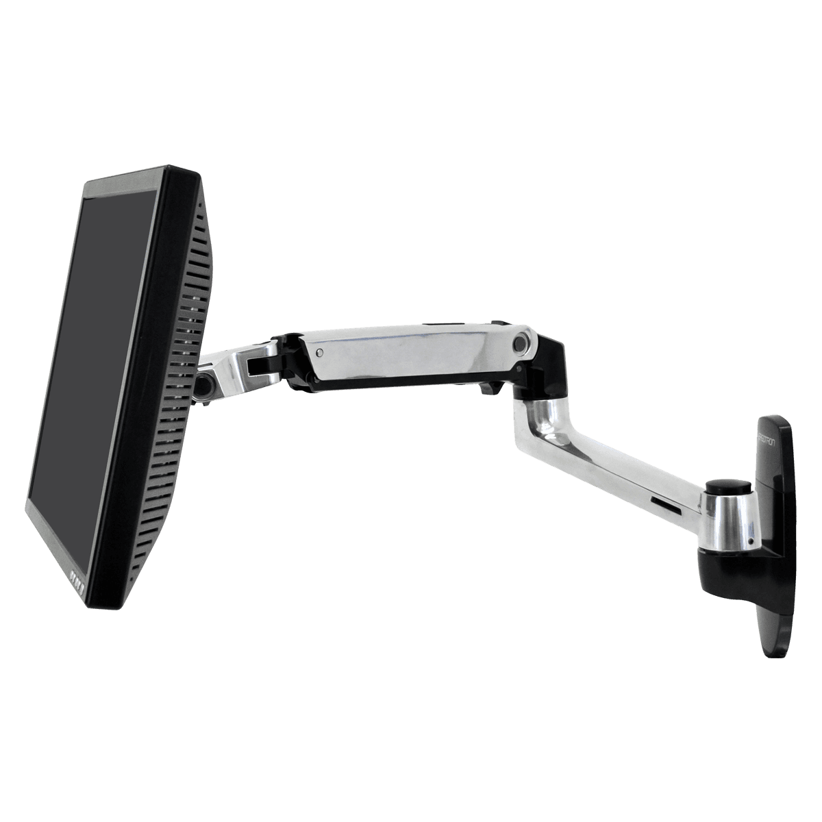Ergotron LX Wall Mount LCD Arm, Polished Aluminum, Silver, 45-214-026 - LX Wall Mount LCD Arm - Image 1