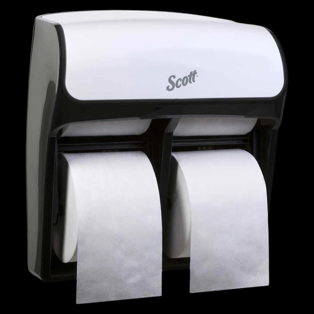 Scott Pro Toilet Tissue Dispenser, White Plastic, Wall Mount, for Coreless Rolls, 11.25 in x 12.75 in x 6.19 in - Dispenser Mod HCapacity SRB - Image 1