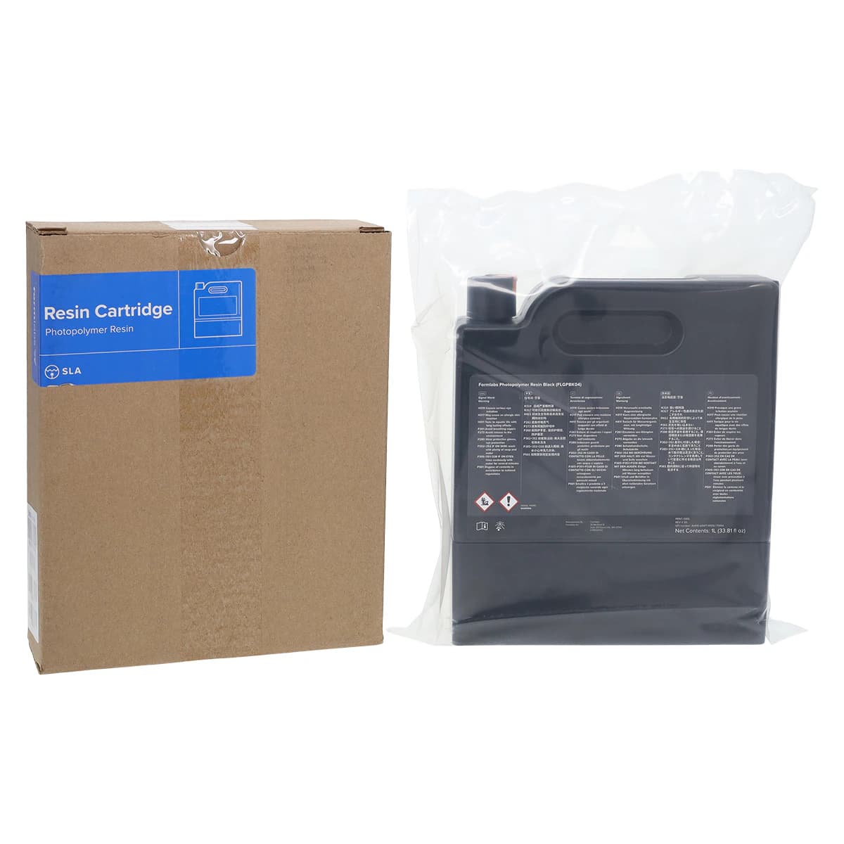 Formlabs Black Resin V4.1 for Form 3 Series, 1L Cartridge - Black Resin V4.1 Form 3 1L - Image 1