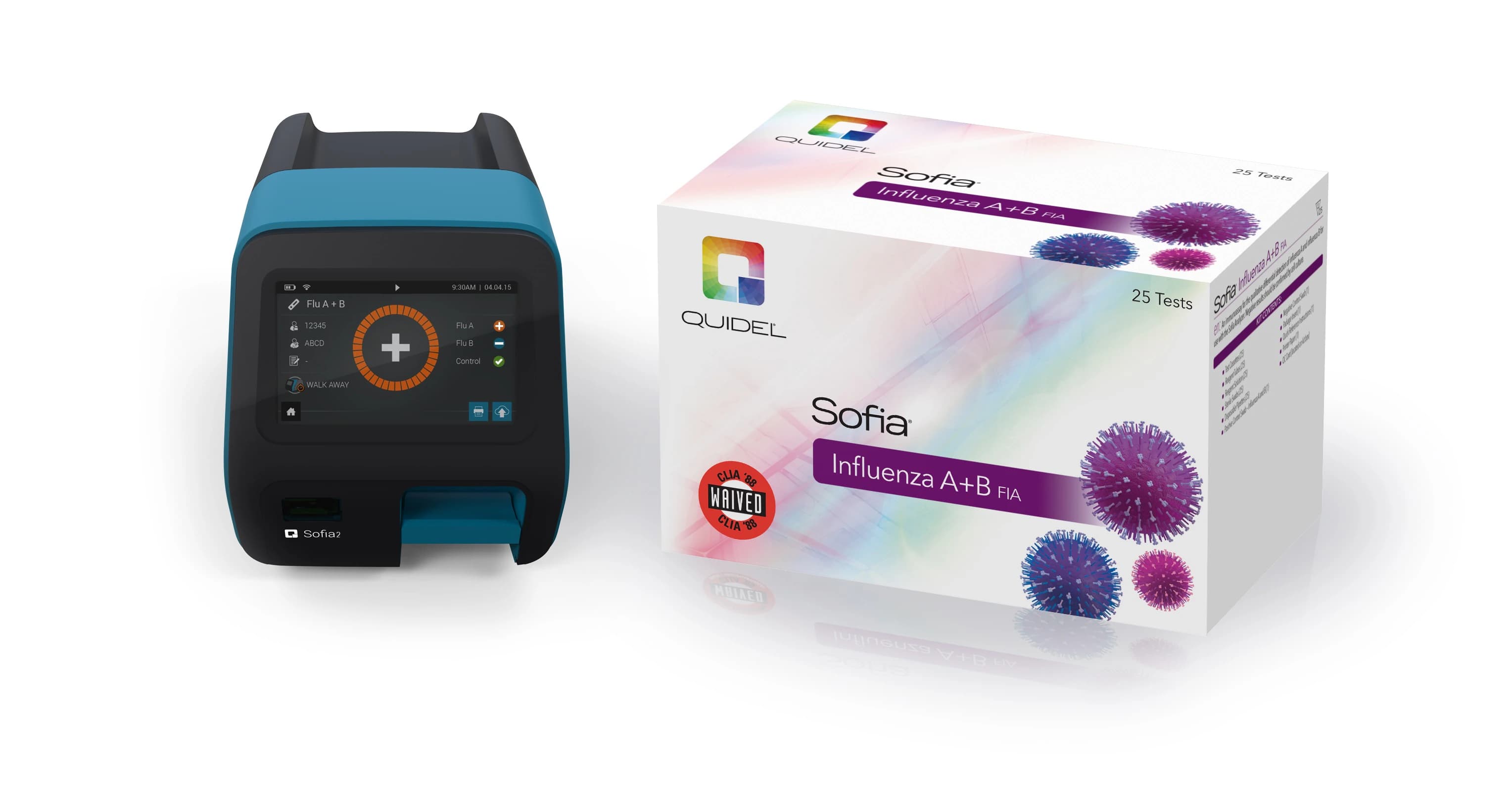 Sofia 2 Influenza A+B FIA Star Starter Kit, CLIA Waived, 1/Kit - Sofia 2 Influenza A+B FIA Star - Image 1