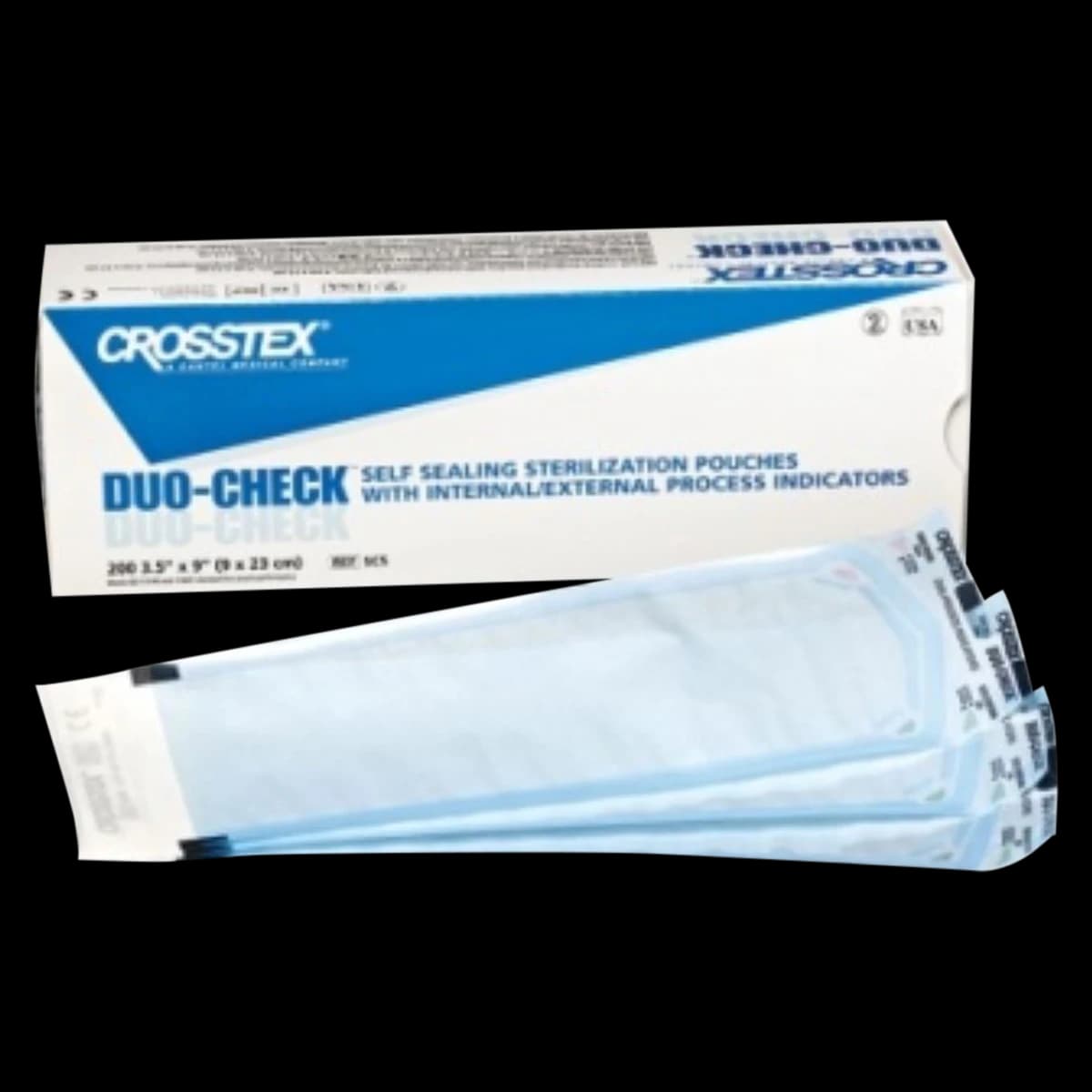 Crosstex Pouch Strl Duo-Check Heat Seal, 6 in x 22 in, 1000/Case - Pouch Strl Duo-Check Heat Seal - Image 1