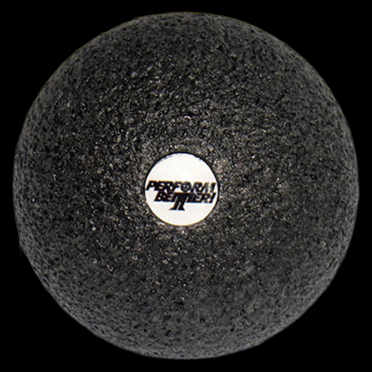 Perform Better Firm Massage Ball, 3" Diameter, Black (MF Athletic Co.) - Ball Massage Firm 3" Small - Image 1