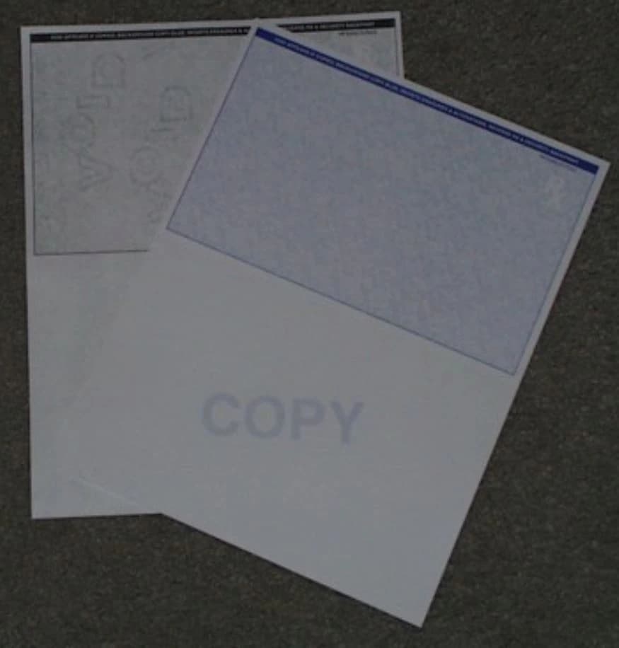 Micro Format Inc. Laser Prescription Paper, 8.5" x 11", 500 Sheets/Pack - Paper Prescription Laser Secur - Image 1