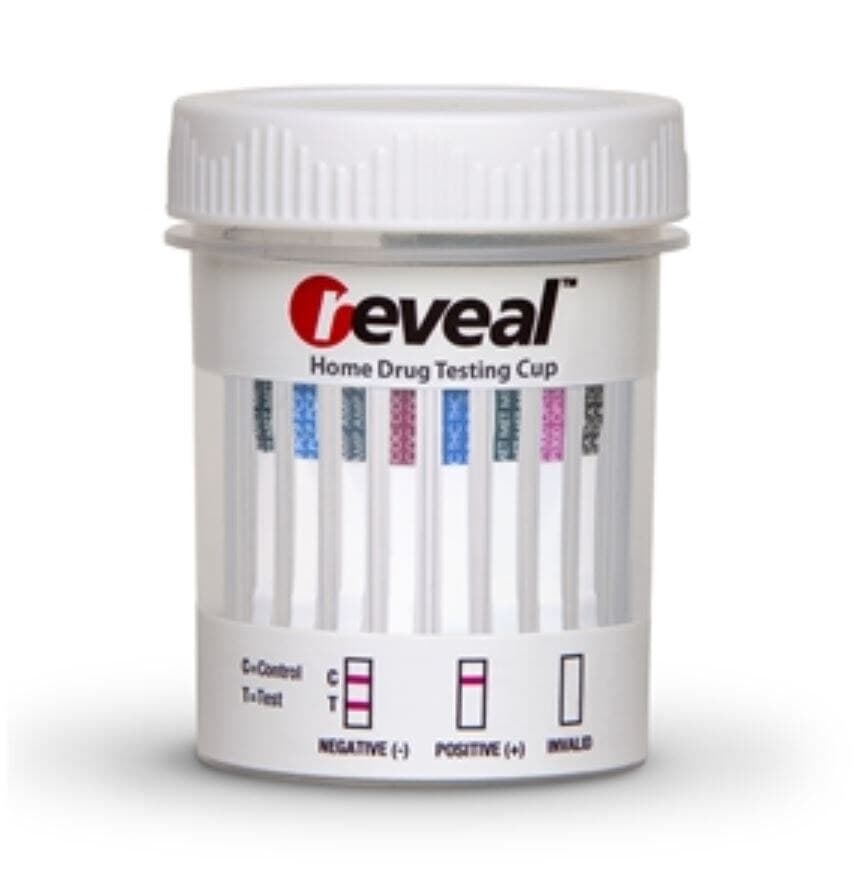 Reveal Drug Screen Cup, CLIA Waived, 13 Panel Urine Test, Each - Cup Urine Reveal DOA -4N - Image 1