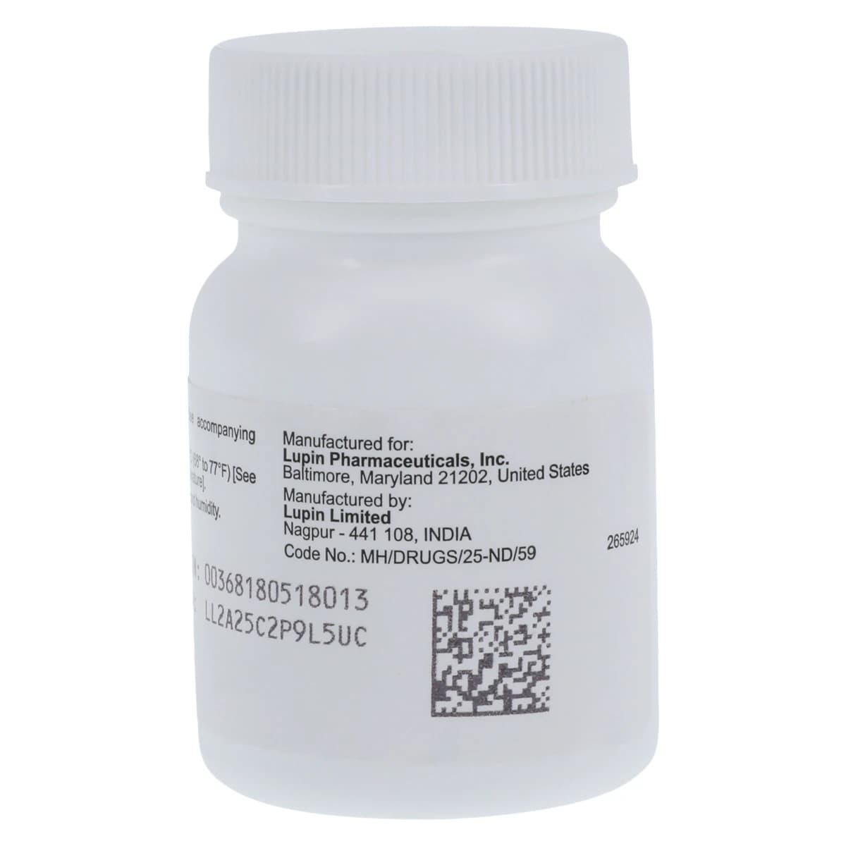Lisinopril/HCTZ Tablets 10mg/12.5mg, 100/Bottle thumbnail 2